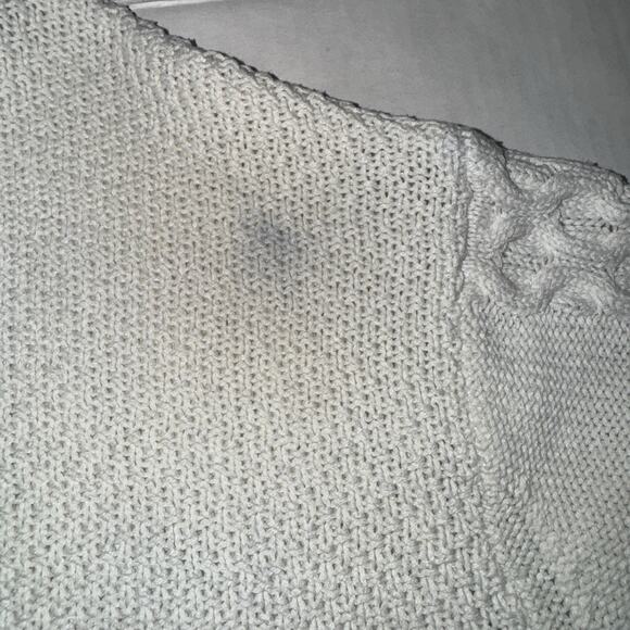 Urban Outfitters Womens M Sweater Cable Knit Fishermen Cozy Neutral Autumn Warm - Picture 10 of 10